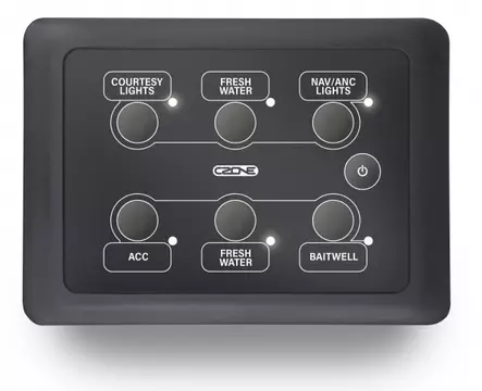CZone Waterproof Keypad 6-way Landscape - CZone kytkimet ja kytkinpanelit - 80-911-0162-00 - 2