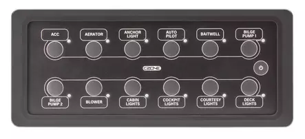 CZone Waterproof Keypad 12-way Landscape - CZone kytkimet ja kytkinpanelit - 80-911-0165-00 - 1