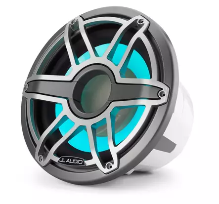 M7 12" LED-subwoofer, Sport Gunmetal/Titanium - JL Audio Marine Subbarit - 010-03289-00 - 2