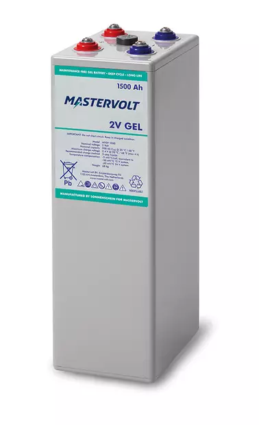 Mastervolt MVSV Gel Battery 2V 1500Ah (*) - Mastervolt GEL Akut - 68001500 - 1
