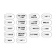 BEP Label Set For 770 Series Battery Switches - Full Label Set - Pro installer - SET-770 - 1