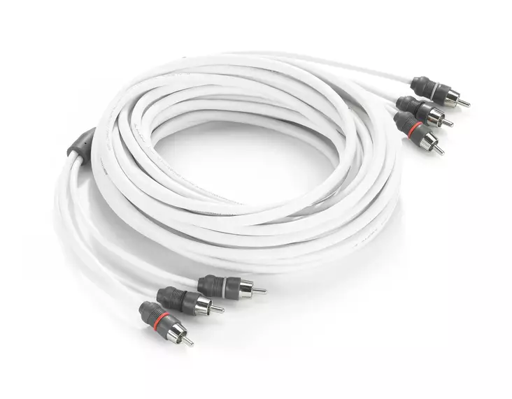 XMD-WHTAIC3-25 RCA-kaapeli, 3-kanavainen, 7,6 m - JL Audio Marine Tarvikkeet - 010-13670-00 - 1
