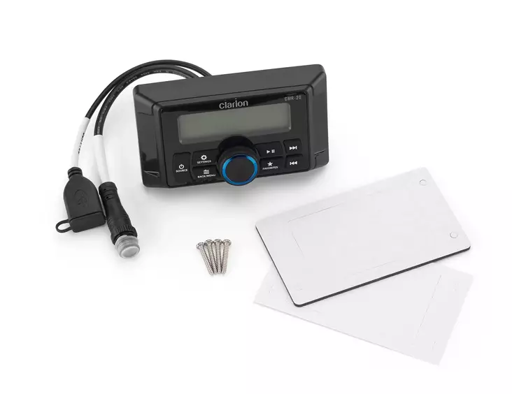 CMR-20 merikaukosäädin, suorakaide, LCD-näyttö - Clarion Marine Soittimet - 010-03227-00 - 1