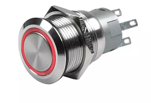 CZone RST-painonappi, hetkellinen, punainen LED - CZone kytkimet ja kytkinpanelit - 80-911-0060-00 - 1