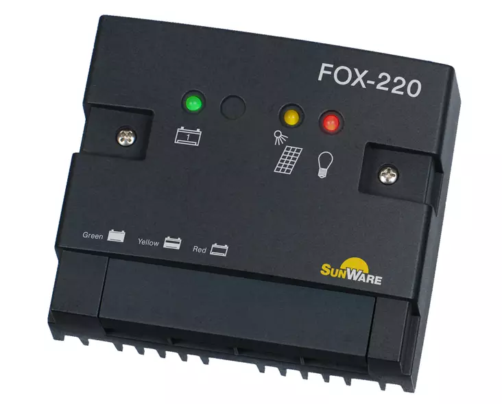 FOX-220 LED säädin 20A 12/24V - Aurinkopanelien lataussäätimet - 13800220 - 1