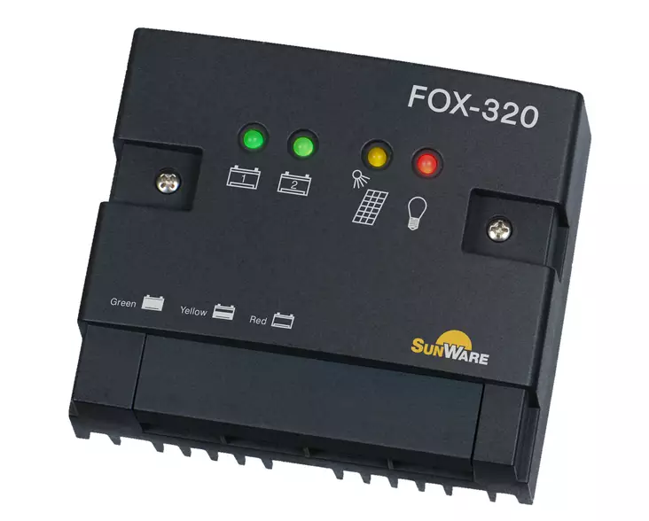 FOX-320 LED säädin 20A 12/24V - Aurinkopanelien lataussäätimet - 13800320 - 1