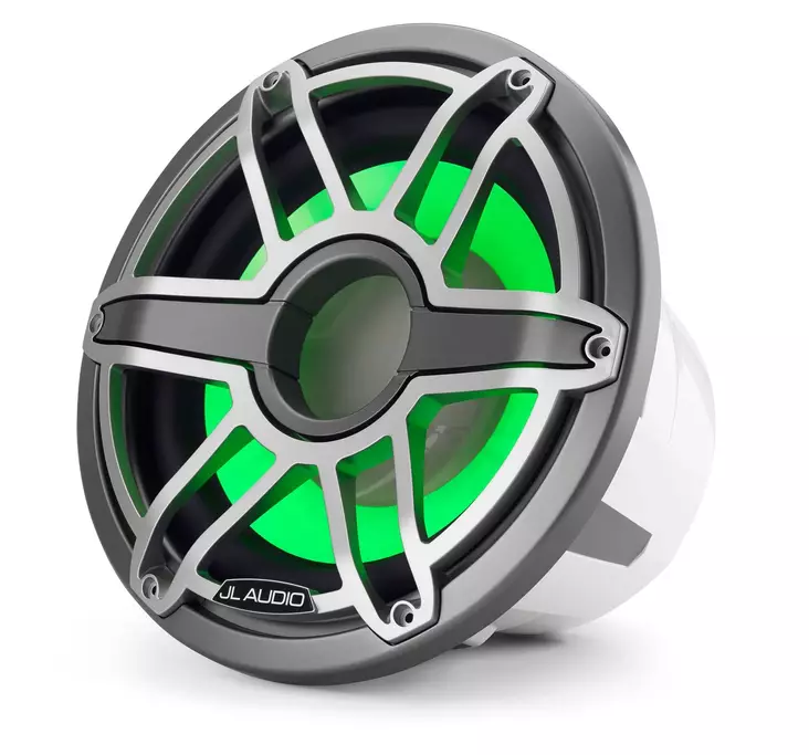 M7 12" LED-subwoofer, Sport Gunmetal/Titanium - JL Audio Marine Subbarit - 010-03289-00 - 1