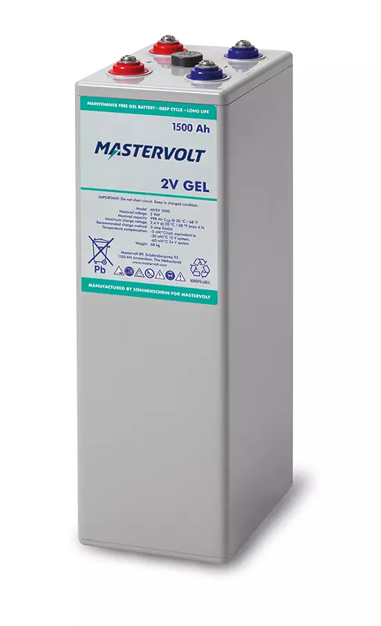 Mastervolt MVSV Gel Battery 2V 1500Ah (*) - Mastervolt GEL Akut - 68001500 - 1