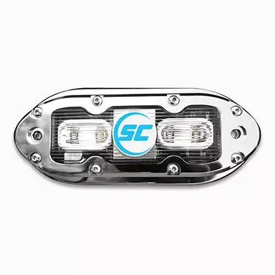SCM4 Bimini blue 316L SS underwater light - Shadow-Caster - SCM-4-BB-20 - 1