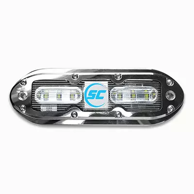 SCM6 Bimini blue 316L SS underwater light - Shadow-Caster - SCM-6-BB-20 - 1