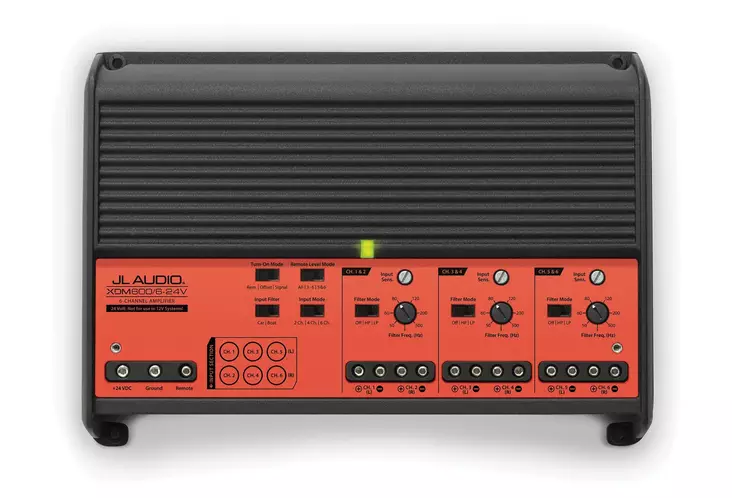 XDM600/6 6-kanavainen vahvistin, 600 W - JL Audio Marine Soittimet - 010-03117-00 - 1