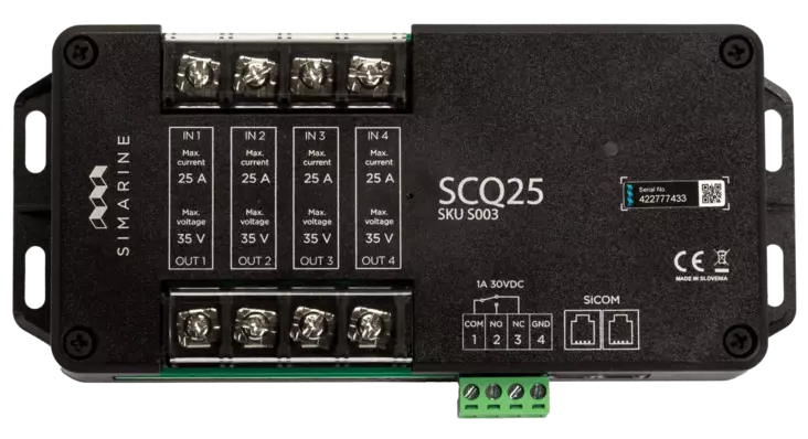 SCQ25 QUADRO SHUNT 4x25A - Simarine - S003 - 1