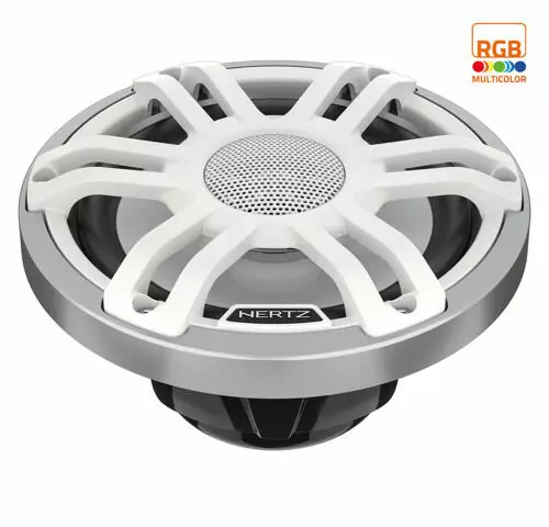 HMX 6.5 S-LD-SW-6.5"4OhmSPORTS COAX RGB LED SL-WH - Hertz Marine Audio Kaiuttimet - 78040316 - 1