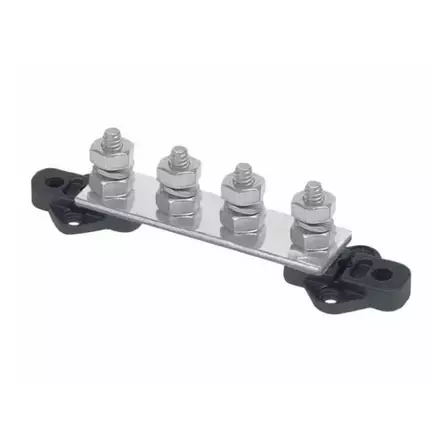BEP Bus Bar Single 4x 6mm Input Stud 150A No Covers (Bulk) - Kytkentärimat - BB-4S-150A - 1