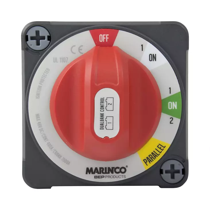 BEP Battery Switch Pro Installer 1/1&2/Parallel/Off 48V Max. 400A Continuous Surface Mounting (Bulk) - Sähköiset pääkytkimet - 772-DBC-EZ-B - 1