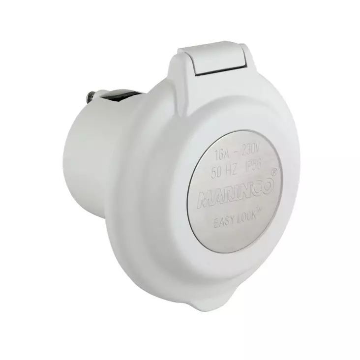 Marinco 30A 125V Inlet Contoured with Stainless Steel Trim - Maasähköliitännät - 304EL-B - 1