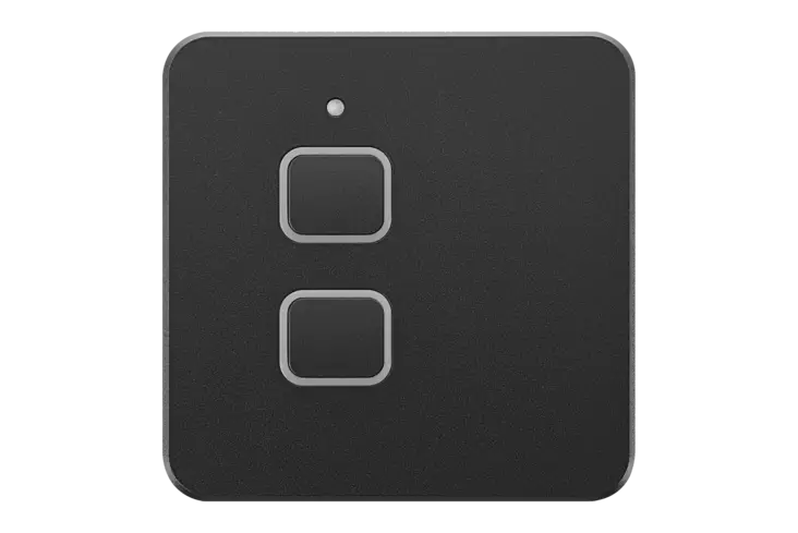 NEREIDE LIGHT SWITCH – 2 buttons Black - Simarine tarvikkeet ja lisämoduulit - N-LS-D-2B - 1