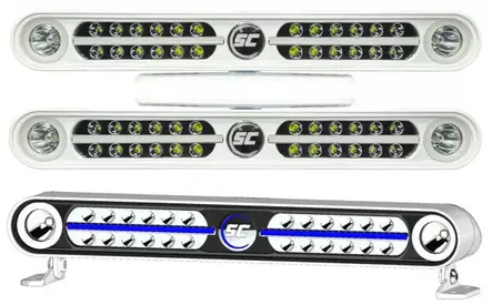 Reverse Mounted 20" White Dual Optic Light Bar with Flood and Spot - Shadow-Caster - SCM-EAGLE-RAY-R-WH - 2
