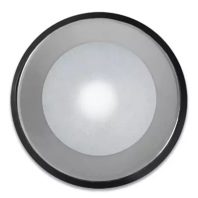 SCM down light 3" color changing, black/chrome housing - Shadow-Caster - SCM-DLX-CC-CHR-BK - 1