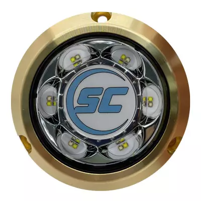 SC3 Series bronze surface mount Blue/White - Shadow-Caster - SC3-BW-BZSM - 1