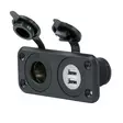 Marinco Sealink®Deluxe Dual USB Charger Receptacle And 12V Receptacle - Akkutarvikkeet - 12VCOMBO - 1