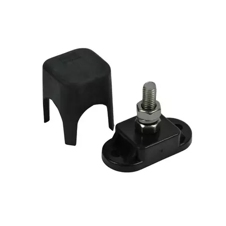 BEP Insulated Studs Single 1x6mm Negative Black With Cover - Kytkentäpultit - IS-6MM-1DSP - 1