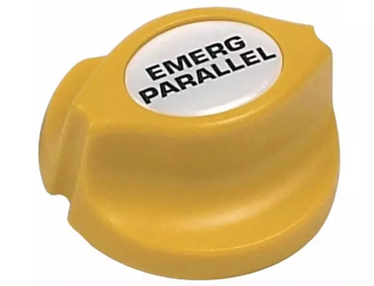 BEP Battery Switch Knob For Battery Switch Series 770 Yellow Emergency Parallel - Pro installer - 770-KEY-EP - 1