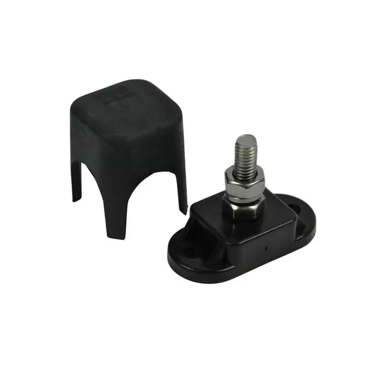 BEP Insulated Studs Single 1x6mm Negative Black With Cover - Kytkentäpultit - IS-6MM-1DSP - 1