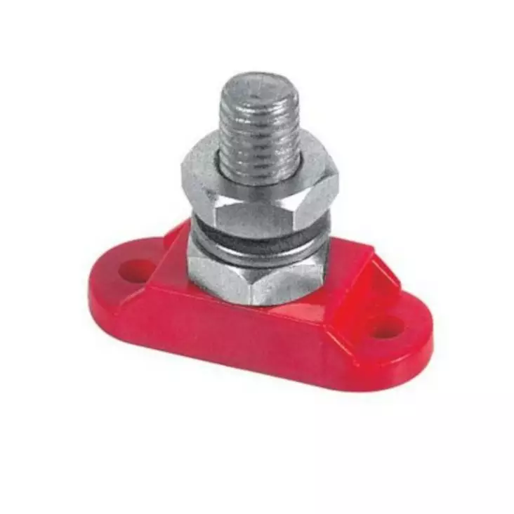 BEP Insulated Studs Single 1x6mm Positive Red (Bulk) - Kytkentäpultit - IS-6MM-1R - 1