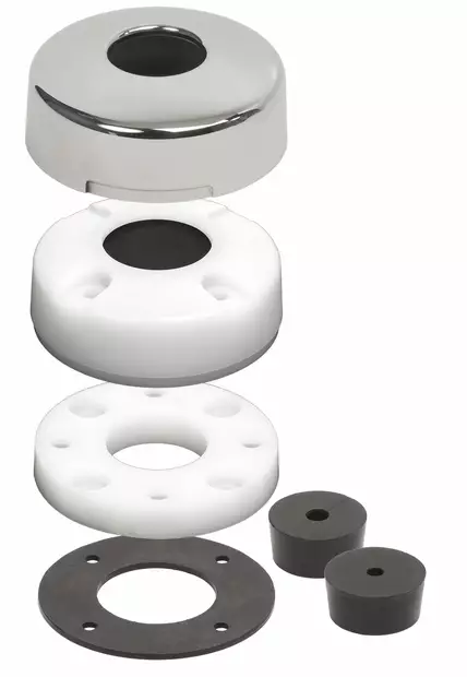 Blue Sea Systems CableClam .825 in Stainless Steel Cover PreDrilled - Kaapeliläpiviennit - 1002100-BSS - 1