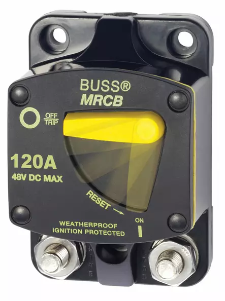 Blue Sea Systems Circuit Breaker 187 Surface Mount 120A (Bulk) - Automaattisulakkeet - 7146B-BSS - 1