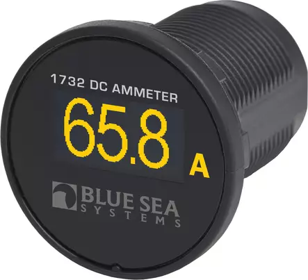 Blue Sea Systems Meter Mini OLED DC Amperage - Yellow - Virta-ja jännitemittarit - 1732-BSS - 2
