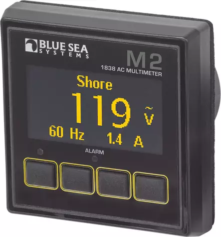 Blue Sea Systems Monitor M2 OLED AC Multimeter - Virta-ja jännitemittarit - 1838-BSS - 2