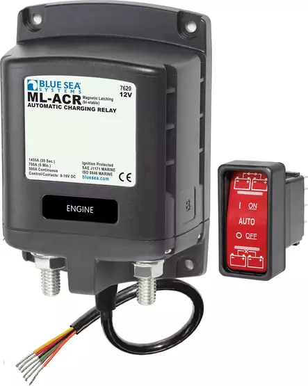 Blue Sea Systems Solenoid ML 500A 12V ACR (Bulk) - Sähköiset pääkytkimet - 7620B-BSS - 1