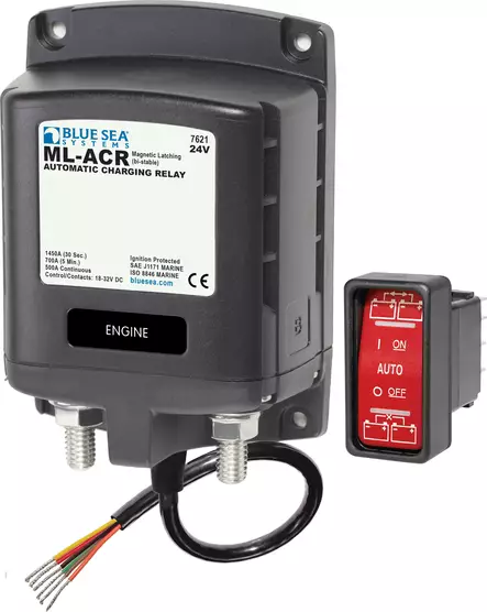 Blue Sea Systems Solenoid ML 500A 24V ACR (incl 2146-BSS Switch) - Sähköiset pääkytkimet - 7621-BSS - 1