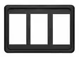 Blue Sea Systems Contura Mounting Panel 3pos - Kytkintaulut - 8259-BSS - 2