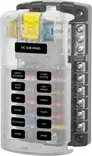 Blue Sea Systems Fuse Block ST-Blade 12 Circuits with Grounding/cvr (Bulk) - Sulakepohjat - 5026B-BSS - 1