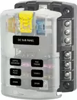 Blue Sea Systems Fuse Block ST-Blade 6 Circuits with Grounding/cvr (Bulk) - Sulakepohjat - 5025B-BSS - 1