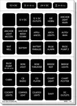 Blue Sea Systems Label Kit DC H2O 120 Square Black - Kytkintaulut - 4217-BSS - 2