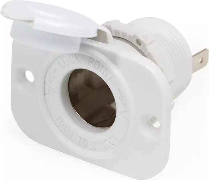 Blue Sea Systems 12VDC Dash Socket White - Akkutarvikkeet - 1011200-BSS - 1