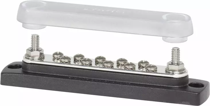 Blue Sea Systems BusBar 10 Gang Common Bus with Cover - Kytkentärimat - 2300-BSS - 1