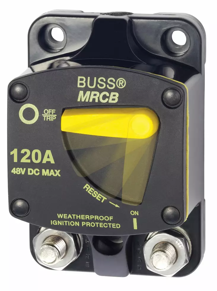 Blue Sea Systems Circuit Breaker 187 Surface Mount 120A (Bulk) - Automaattisulakkeet - 7146B-BSS - 1