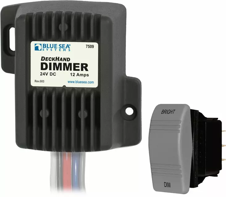 Blue Sea Systems Dimmer DeckHand 12A 24V (incl. control switch) - Keinukytkimet - 7509-BSS - 1