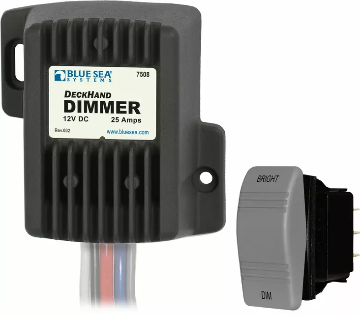 Blue Sea Systems Dimmer DeckHand 25A 12V (incl. control switch) - Keinukytkimet - 7508-BSS - 1