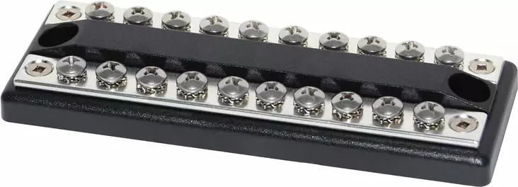 Blue Sea Systems DualBus Com +/- 10 Circuits - Kytkentärimat - 2702-BSS - 1