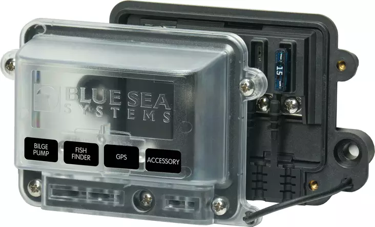 Blue Sea Systems Fuse Block ST-Blade Water Resistant Fuse Block - Sulakepohjat - 5056-BSS - 1