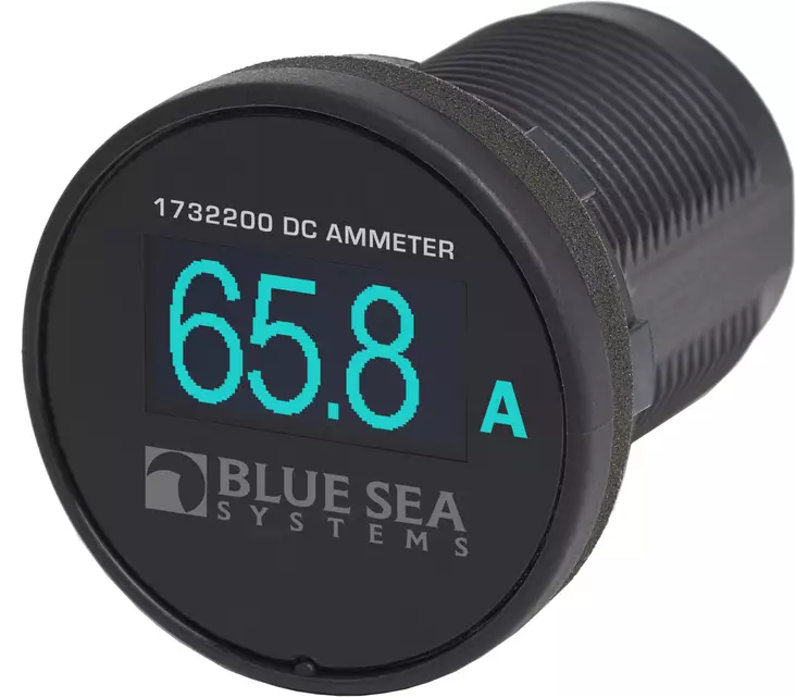 Blue Sea Systems Meter Mini OLED DC Amperage - Blue - Virta-ja jännitemittarit - 1732200-BSS - 1