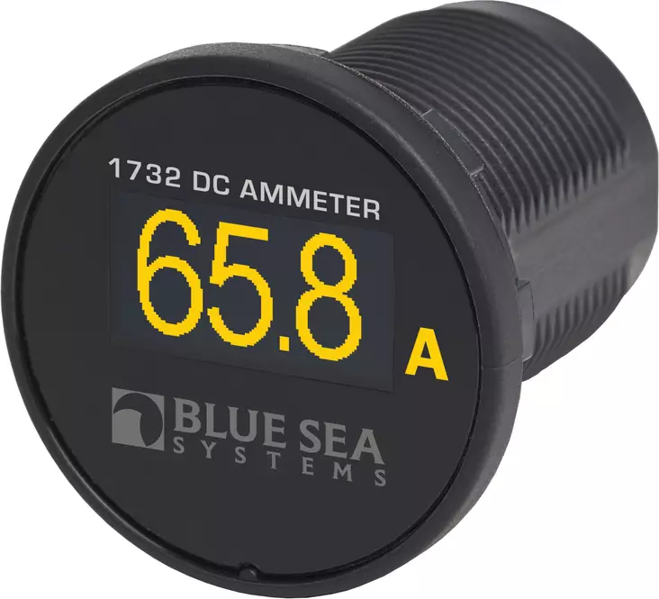 Blue Sea Systems Meter Mini OLED DC Amperage - Yellow - Virta-ja jännitemittarit - 1732-BSS - 1