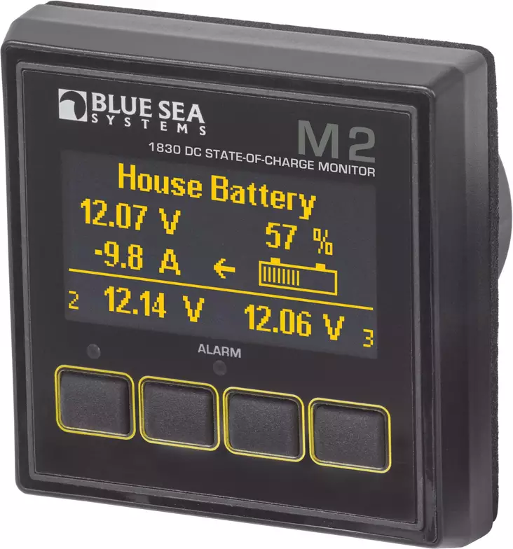 Blue Sea Systems Monitor M2 OLED DC SOC - Virta-ja jännitemittarit - 1830-BSS - 1