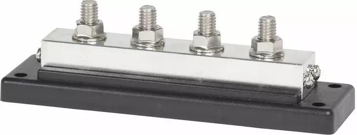 Blue Sea Systems PowerBar 4x 3/8-16 Stud Terminal (Bulk) - Kytkentärimat - 2104B-BSS - 1